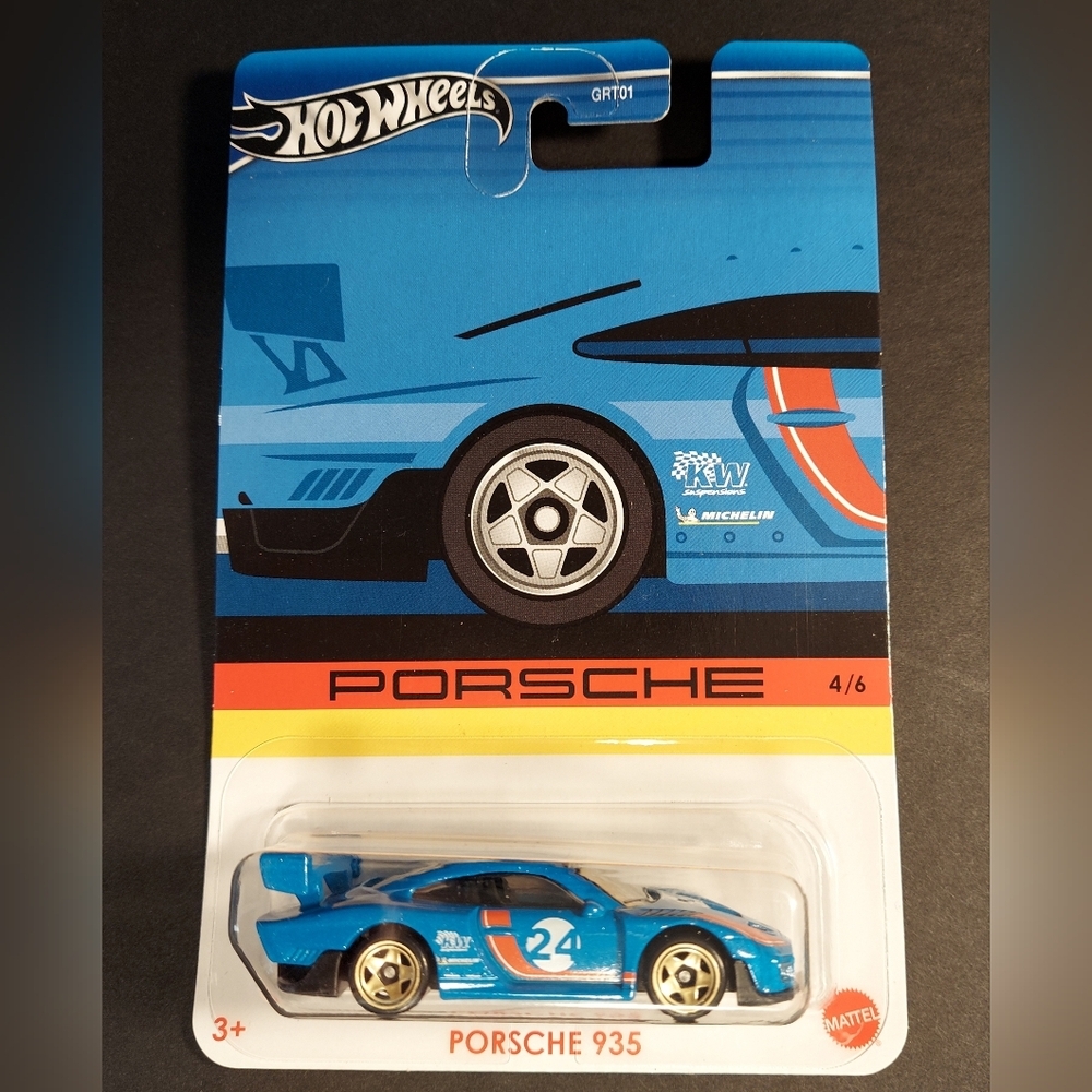 Porsche 935 Blue Hotwheels